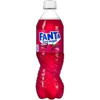 Fanta Vadelma Zero virvoitusjuoma muovipullo 0.5 L kalorit ja ravintosisältö