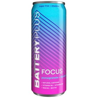 Battery Plus Focus granaattiomena ja mustikka energiajuoma tlk  0,33 L kalorit ja ravintosisältö