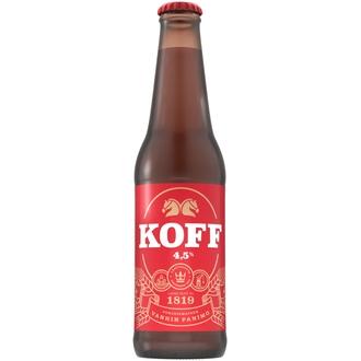 Koff Lager olut 4,5 % lasipullo 0,33 L kalorit ja ravintosisältö