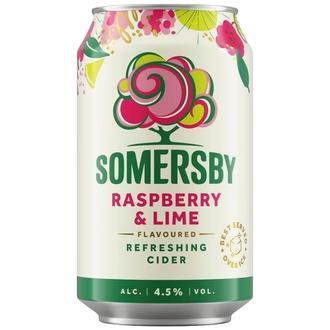Somersby Raspberry Lime maustettu omenasiideri 4,5 % tölkki 0,33 L kalorit ja ravintosisältö