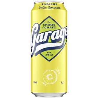Garage Vodka Lemonade Pineapple maustettu alkoholijuoma 4,1 % tölkki 0,5 L kalorit ja ravintosisältö