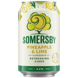 Somersby Pineapple Lime siideri 4,5% 0,33L tölkki kalorit ja ravintosisältö