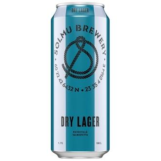 Solmu Dry Lager olut 4,7 % tölkki 0,5 L kalorit ja ravintosisältö