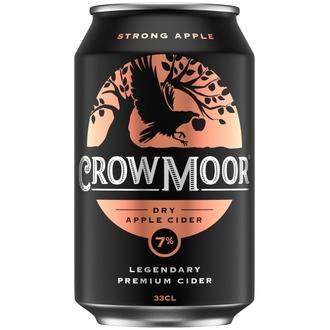 Crowmoor Dry Apple siideri 7% tölkki 0,33 L kalorit ja ravintosisältö