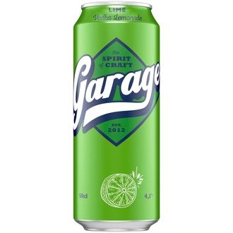Garage Vodka Lemonade Lime maustettu alkoholijuoma 4,1 % tölkki 0,5 L kalorit ja ravintosisältö