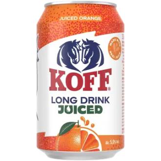 Koff Long Drink Juiced Orange long drink 5 % tölkki 0,33 L kalorit ja ravintosisältö - 51 kcal