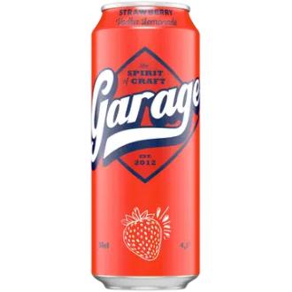 Garage Vodka Lemonade Strawberry maustettu alkoholijuoma 4,1 % tölkki 0,5 L kalorit ja ravintosisältö - 48 kcal