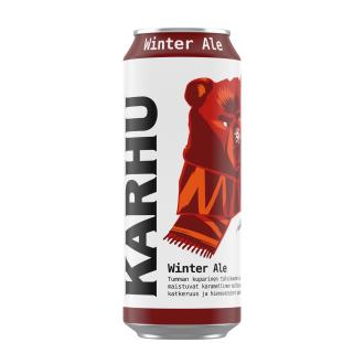 Karhu Winter Ale olut 5,5 % 0,5l kalorit ja ravintosisältö - 49 kcal