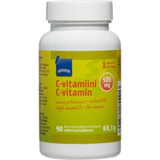 Rainbow Vahva C-vitamiini 500 mg 90 tabl., 65,3 g