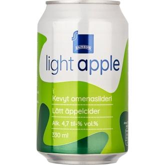 Rainbow Omenasiideri Light 4,7% 0,33 L Tlk kalorit ja ravintosisältö