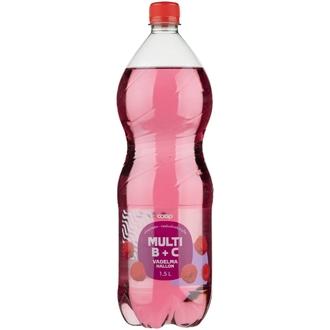 Coop vadelma B + C-vitamiini hiilihapotettu juoma 1,5l