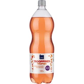 Rainbow 1,5L Trooppinen Zn+E Hiilihapotettu Juoma kalorit ja ravintosisältö - 12 kcal