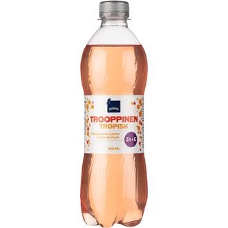 Rainbow 0,5L Trooppinen Zn+E Hiilihapotettu Juoma kalorit ja ravintosisältö - 12 kcal