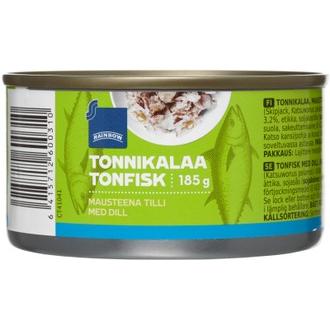 Rainbow 185/138g tonnikalaa tillillä kalorit ja ravintosisältö - 251 kcal