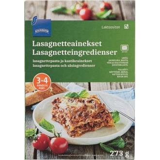 Rainbow 273g lasagnetteainekset, laktoositon kalorit ja ravintosisältö - 340 kcal