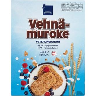 Rainbow 430g vehnämuroke 24kpl kalorit ja ravintosisältö - 359 kcal