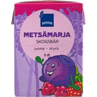 Rainbow metsämarjajuoma 2dl kalorit ja ravintosisältö - 32 kcal