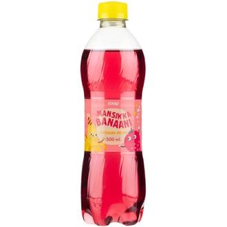 Coop mansikka-banaani virvoitusjuoma 0,5l kalorit ja ravintosisältö - 32 kcal
