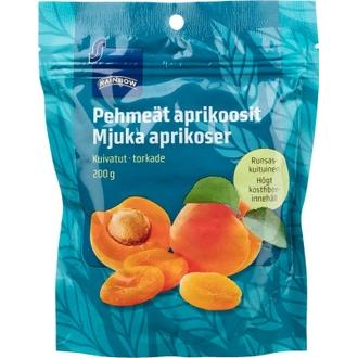Rainbow 200g pehmeät aprikoosit kalorit ja ravintosisältö - 248 kcal