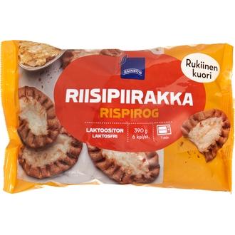 Rainbow Riisipiirakka 6kpl 390g kalorit ja ravintosisältö - 215 kcal