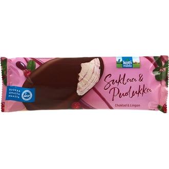 Kotimaista Kermajäätelöpuikko Suklaa & Puolukka 66G/100Ml kalorit ja ravintosisältö - 320 kcal