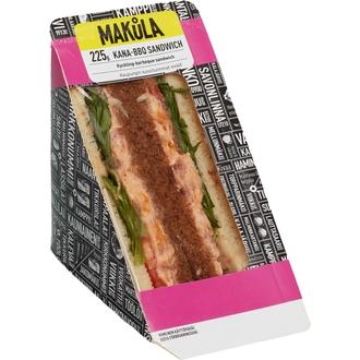 Makula Kana-Barbeque Sandwich 225 g kalorit ja ravintosisältö