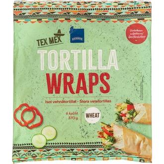 Rainbow Tex Mexican Isot vehnätortillat 370 g, 6 kpl