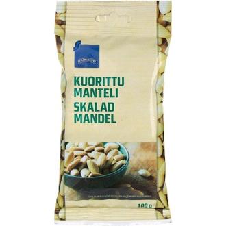 Rainbow kuoritut mantelit 100 g kalorit ja ravintosisältö