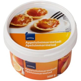 Rainbow 300g appelsiinimarmeladi kalorit ja ravintosisältö - 188 kcal
