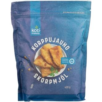 Kotimaista korppujauho 400 g kalorit ja ravintosisältö - 375 kcal