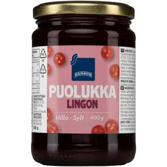 Rainbow puolukkahillo 400 g kalorit ja ravintosisältö - 186 kcal