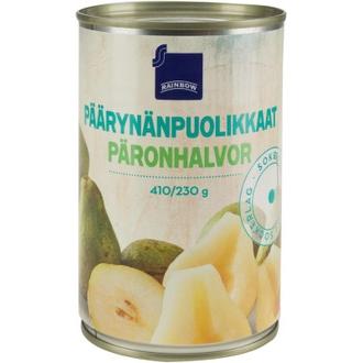Rainbow päärynänpuolikkaat sokeriliemessä 410/230g kalorit ja ravintosisältö - 62 kcal