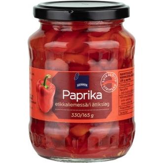 Rainbow suikaloitu paprika etikkaliemessä 330/165 g kalorit ja ravintosisältö - 30 kcal