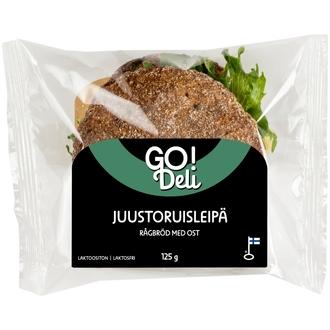 GO! Deli Juustoruisleipä 125g kalorit ja ravintosisältö