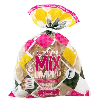 Porokylän Mix Limppu 225g gluteeniton sekaleipä kalorit ja ravintosisältö - 258 kcal