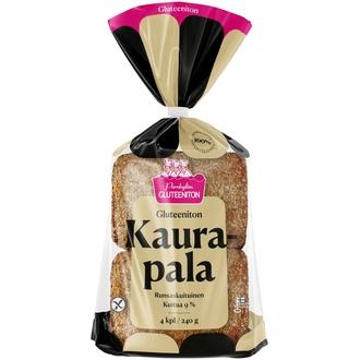 Porokylän Kaurapala 4 kpl / 240 g gluteeniton kaurapalaleipä kalorit ja ravintosisältö - 300 kcal