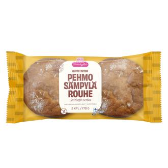 Porokylän Pehmo sämpylä rouhe 2 kpl/170 g gluteeniton sämpylä kalorit ja ravintosisältö - 234 kcal