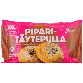 Porokylän Piparitäytepulla 2 kpl / 160 g gluteeniton kalorit ja ravintosisältö - 312 kcal
