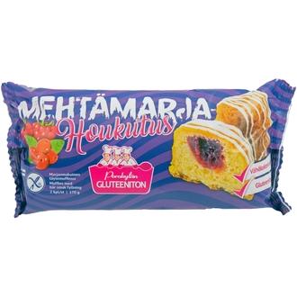 Porokylän Mehtämarjahoukutus 2 kpl / 170 g gluteeniton Marjanmakuinen täytemuffinssi kalorit ja ravintosisältö - 400 kcal