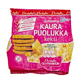 Porokylän Kaurapuolukkakeksi 160 G Gluteeniton kalorit ja ravintosisältö - 530 kcal