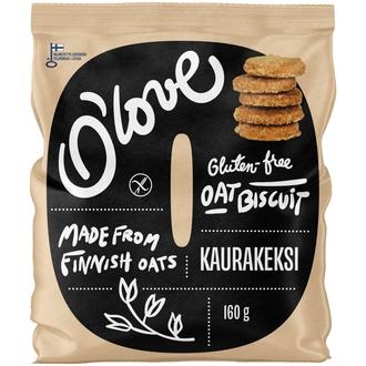 Porokylän O´love Kaurakeksi 160 g gluteeniton kalorit ja ravintosisältö - 522 kcal
