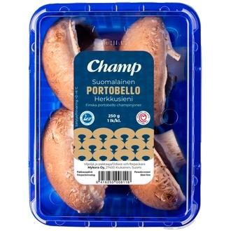 Champ Portobello herkkusieniä 250g kalorit ja ravintosisältö