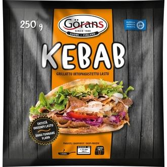 Görans Kebablastu 250g grillattu ja irtopakastettu kalorit ja ravintosisältö