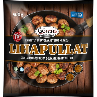 Görans 500g Herkkulihapullat kalorit ja ravintosisältö