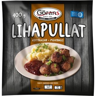 Görans lihapullat 400g kypsät ja irtopakastetut kalorit ja ravintosisältö