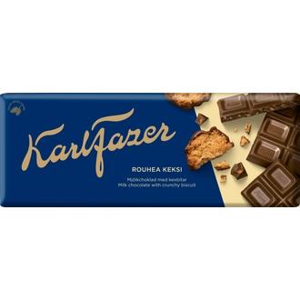Karl Fazer Rouhea Keksi suklaalevy 180g kalorit ja ravintosisältö