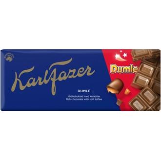 Karl Fazer Dumle suklaalevy 180g kalorit ja ravintosisältö