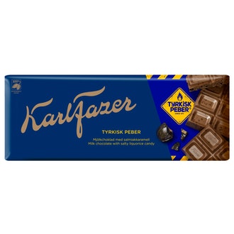 Karl Fazer 200g Tyrkisk Peber suklaa kalorit ja ravintosisältö - 497 kcal