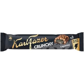 Karl Fazer Crunchy Black Edition suklaapatukka 55g kalorit ja ravintosisältö