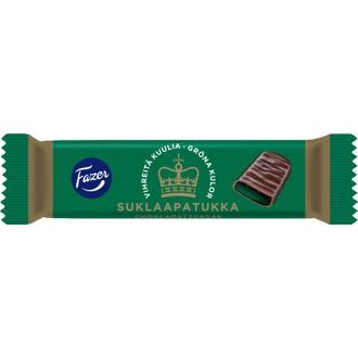 Fazer suklaapatukka 18g Vihreitä kuulia kalorit ja ravintosisältö - 365 kcal